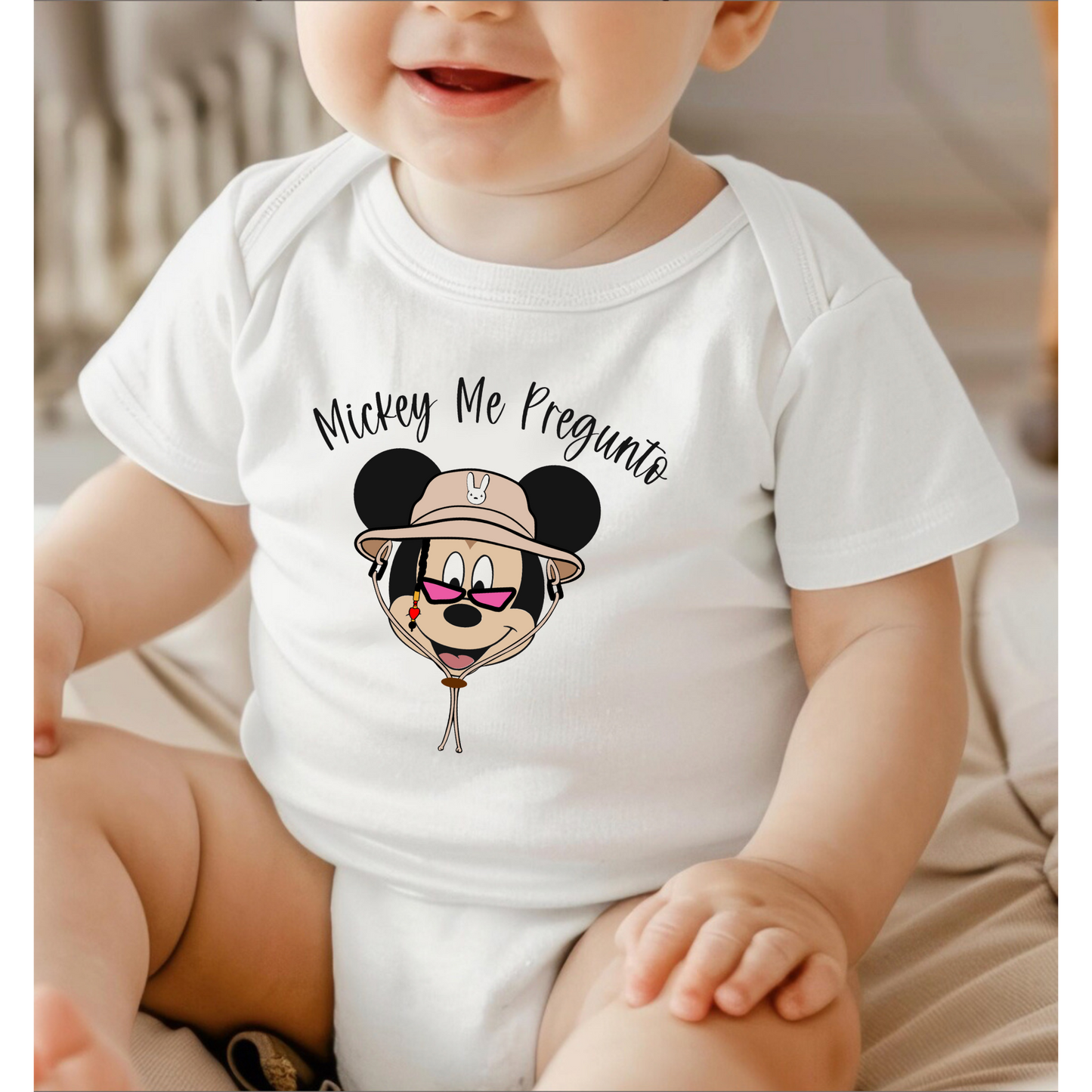 Mickey Me Pregunto Baby Onesie | Bad Bunny Disney Inspired