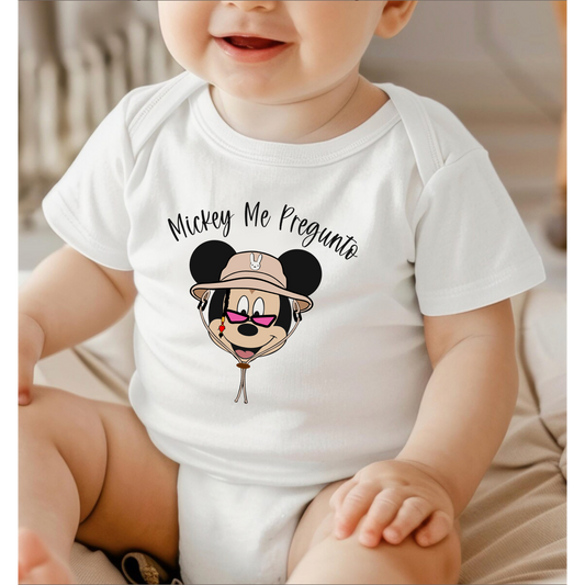 Mickey Me Pregunto Baby Onesie | Bad Bunny Disney Inspired