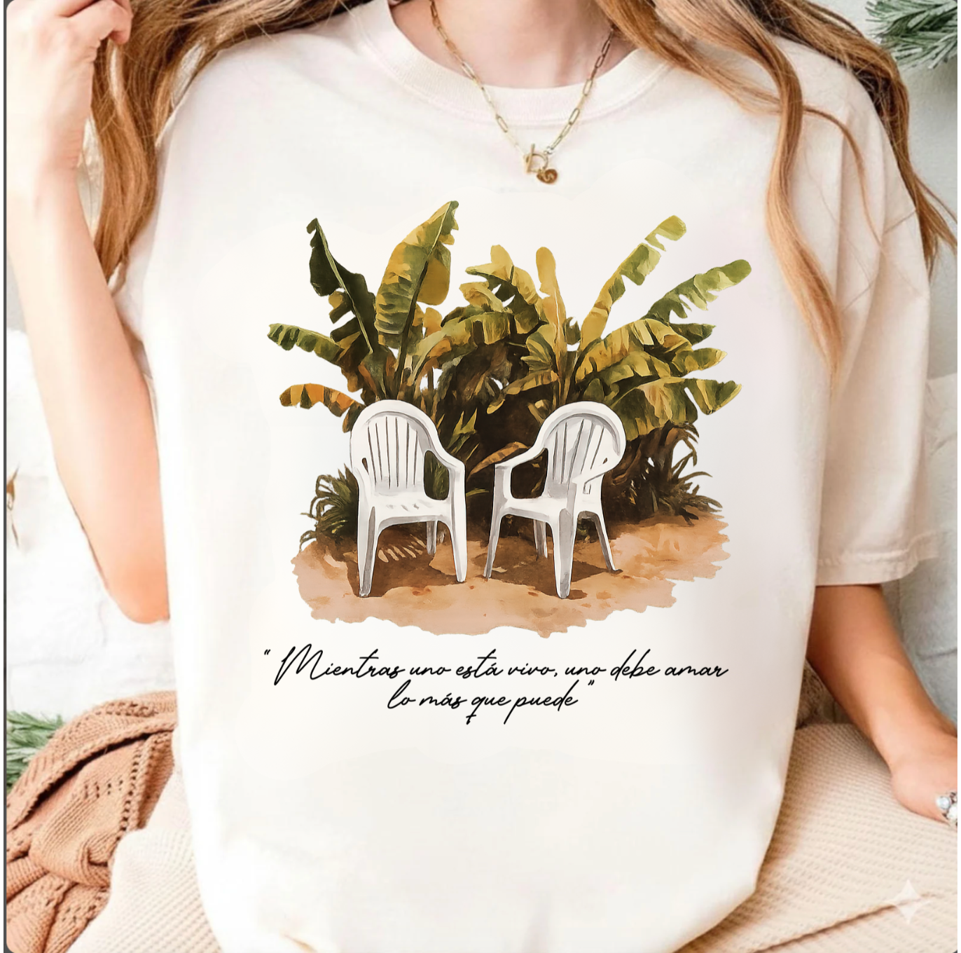 Mientras Uno Está Vivo Shirt Aesthetic Spanish Quote Tee